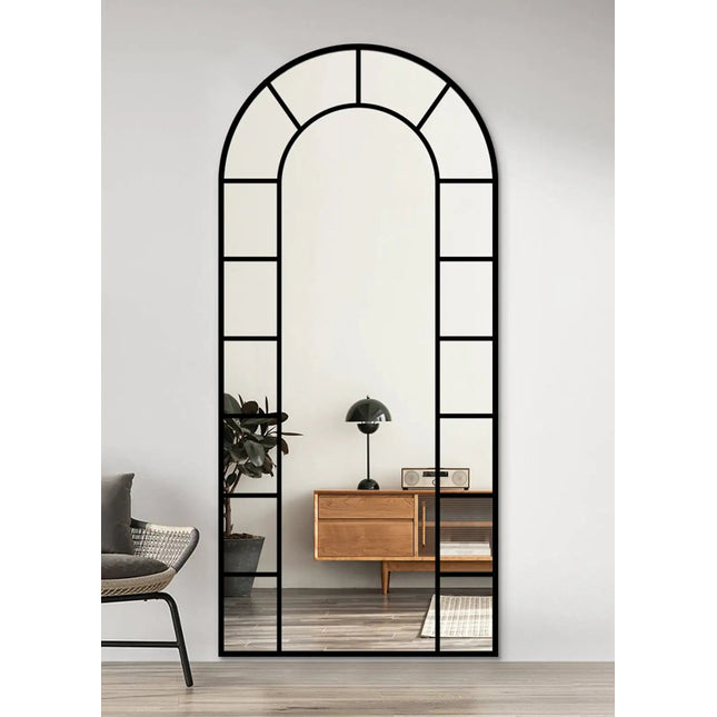 Helmi seinäpeili 70x170 cm – musta kaaripeili - KalusteDuo_Huonekaluliike_Peili