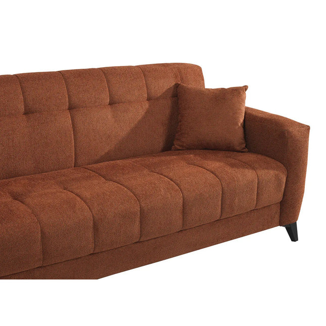 Hilla vuodesohva - terrakotta tai harmaa - KalusteDuo_Huonekaluliike_Vuodesohva