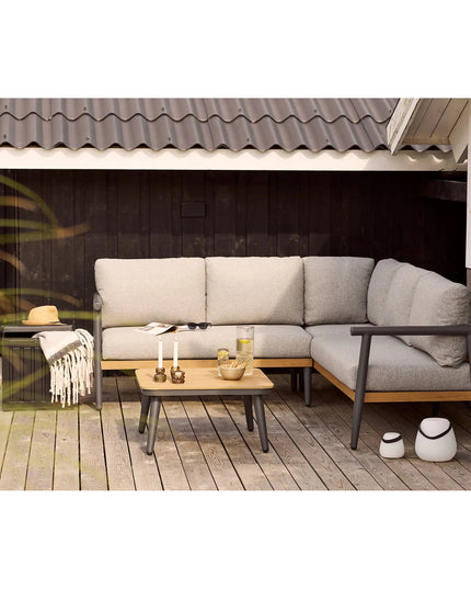 House Nordic Comillas kulmasohva - 5 - istuttava, pehmusteilla, harmaa - KalusteDuo_Huonekaluliike_kulmasohva ulos