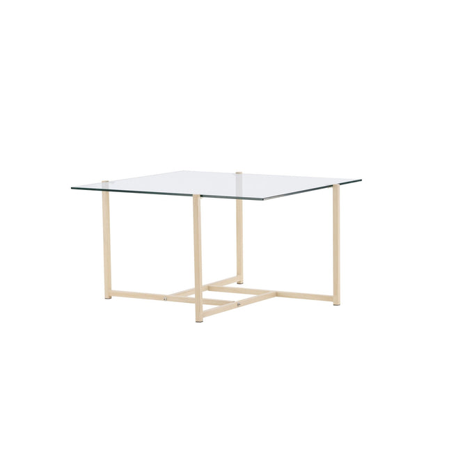 Hybrid sohvapöytä 80x80 cm - lasi/luonnonvärinen - KalusteDuo_Huonekaluliike_Pöytä