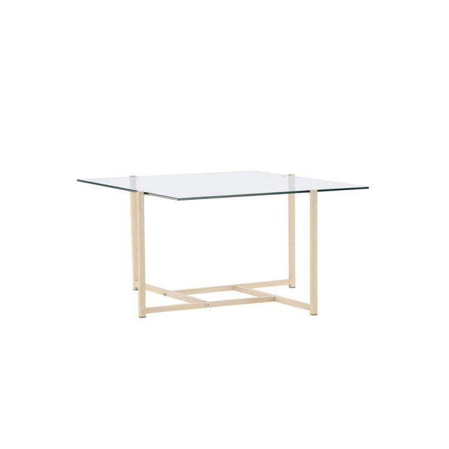 Hybrid sohvapöytä 80x80 cm - lasi/luonnonvärinen - KalusteDuo_Huonekaluliike_Pöytä