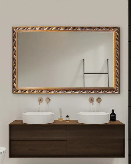 Imperial seinäpeili 75x120 cm – koristeellinen kulta‑kehys - KalusteDuo_Huonekaluliike_seinäpeili