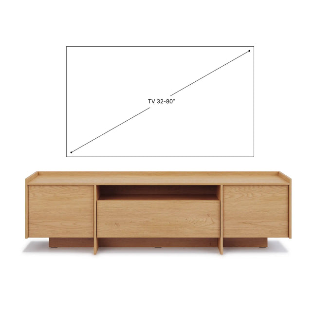 Japandi TV - taso 197 cm — Tammi - KalusteDuoHuonekaluliikeTV - taso