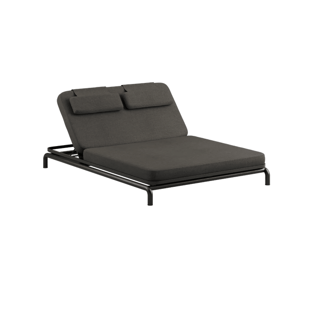 Kirra Double Sunbed - hiekka tai harmaa väri - KalusteDuoHuonekaluliikeAurinkovuode