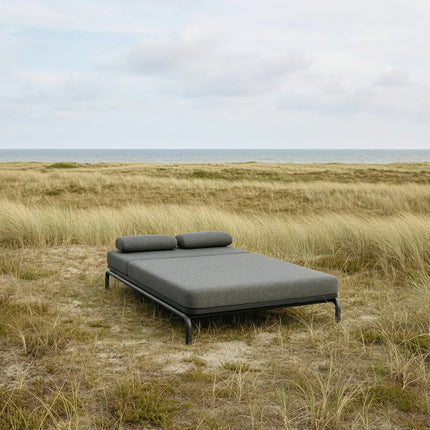 Kirra Double Sunbed - hiekka tai harmaa väri - KalusteDuoHuonekaluliikeAurinkovuode