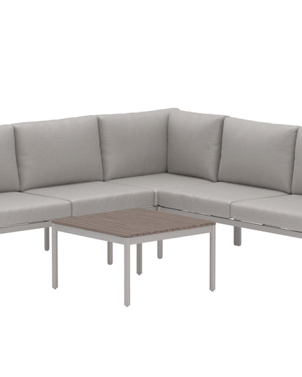Kos kulmasohvaryhmä - beige / beige polywood - KalusteDuo_Huonekaluliike_Oleskeluryhmä ulkokäyttöön