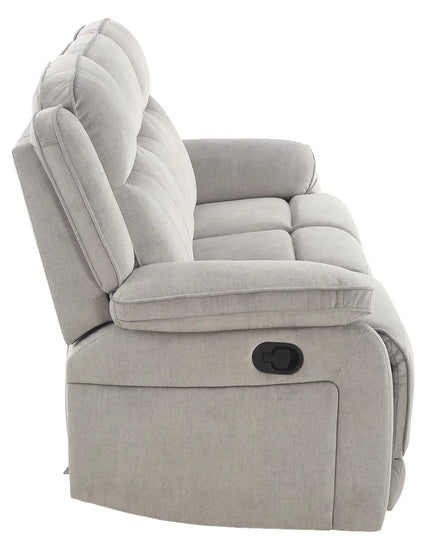 Koto 3‑istuttava recliner‑sohva – harmaa cozy‑kangas - KalusteDuo_Huonekaluliike_recliner sohva