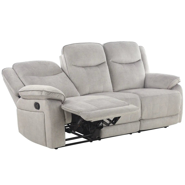 Koto 3‑istuttava recliner‑sohva – harmaa cozy‑kangas - KalusteDuo_Huonekaluliike_recliner sohva