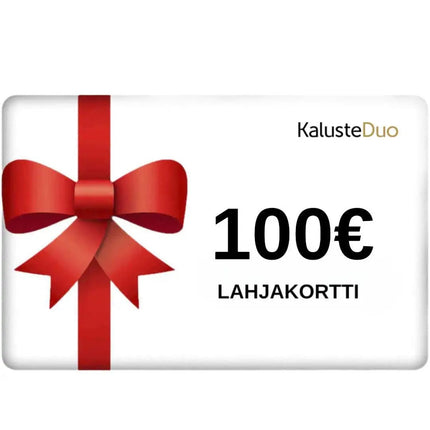 Lahjakortti 100€ - KalusteDuo_Huonekaluliike_lahjakortti