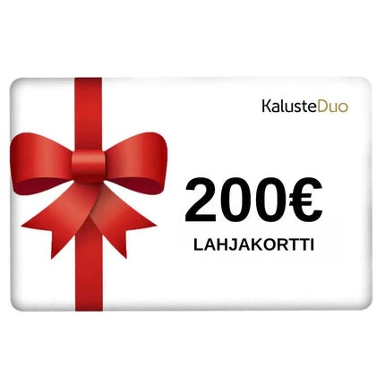 Lahjakortti 200€ - KalusteDuo_Huonekaluliike_lahjakortti