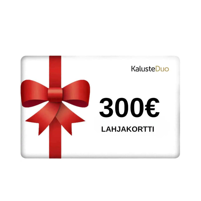 Lahjakortti 300€ - KalusteDuo_Huonekaluliike_lahjakortti