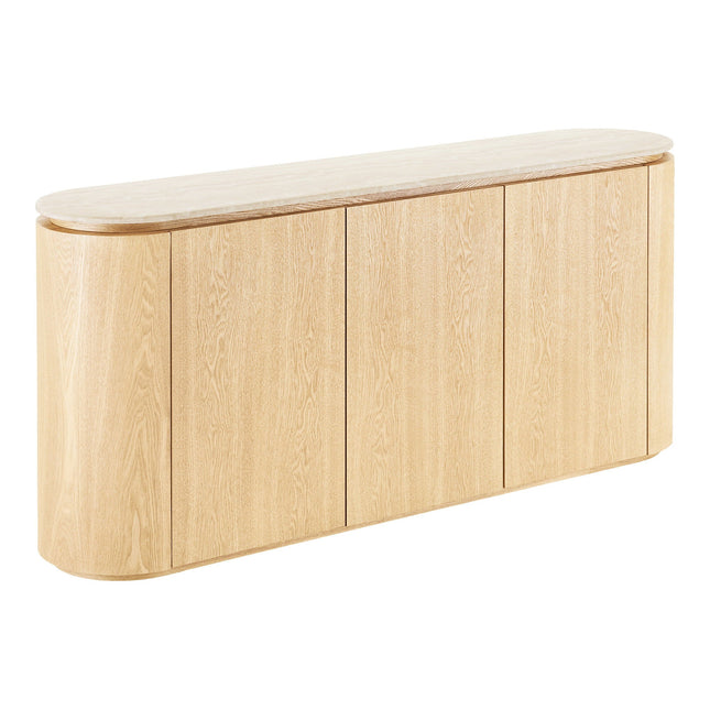 Larvik senkki 180 cm - graniitti/saarniviilu - KalusteDuo_Huonekaluliike_senkit