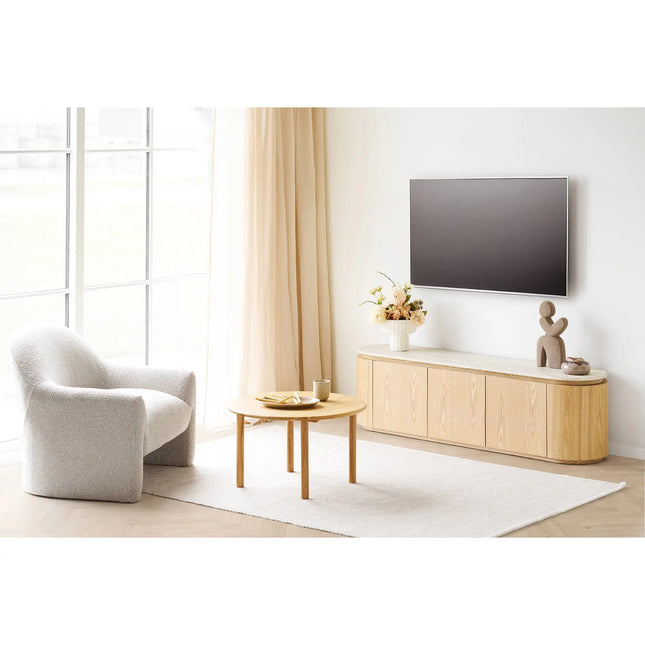 Larvik TV-taso 160 cm - graniitti/saarniviilu - KalusteDuo_Huonekaluliike_TV-tasot