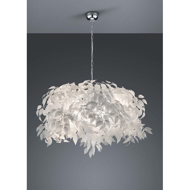 Leaf kattovalaisin 70 cm - kromi/valkoinen - #KalusteDuo_#Huonekaluliike_Kattovalaisin