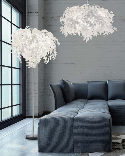 Leaf kattovalaisin 70 cm - kromi/valkoinen - #KalusteDuo_#Huonekaluliike_Kattovalaisin