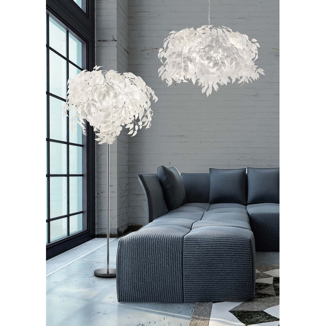 Leaf kattovalaisin 70 cm - kromi/valkoinen - #KalusteDuo_#Huonekaluliike_Kattovalaisin