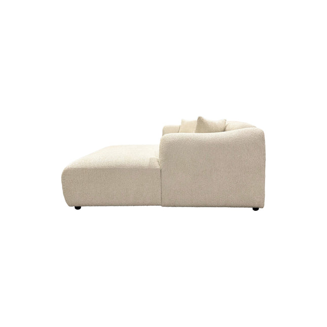 Leia divaanisohva divaani oikealla - beige bouclé - #KalusteDuo_#Huonekaluliike_Sohva