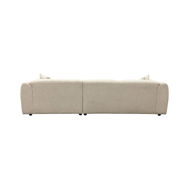 Leia divaanisohva divaani oikealla - beige bouclé - #KalusteDuo_#Huonekaluliike_Sohva