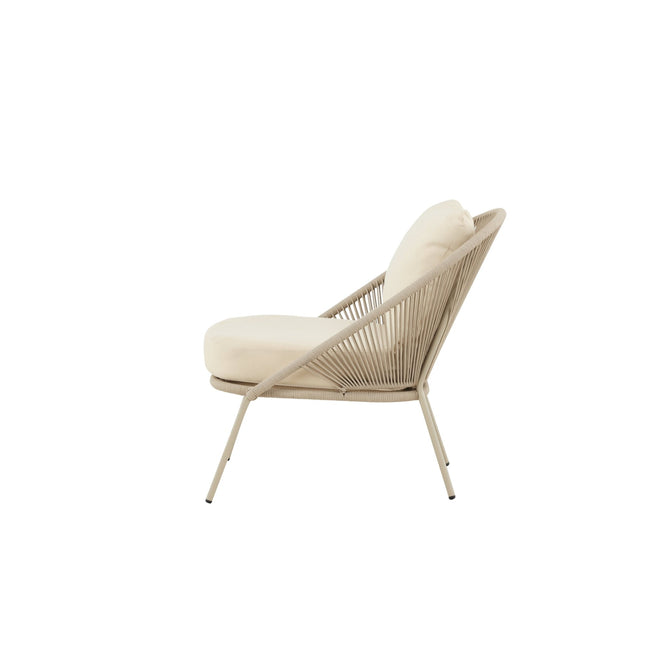 Lindos lepotuoli Beige/Beige - KalusteDuo_Huonekaluliike_Nojatuoli ulkokäyttöön