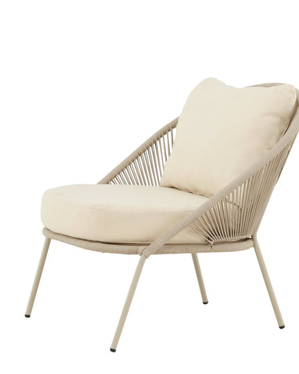 Lindos lepotuoli Beige/Beige - KalusteDuo_Huonekaluliike_Nojatuoli ulkokäyttöön
