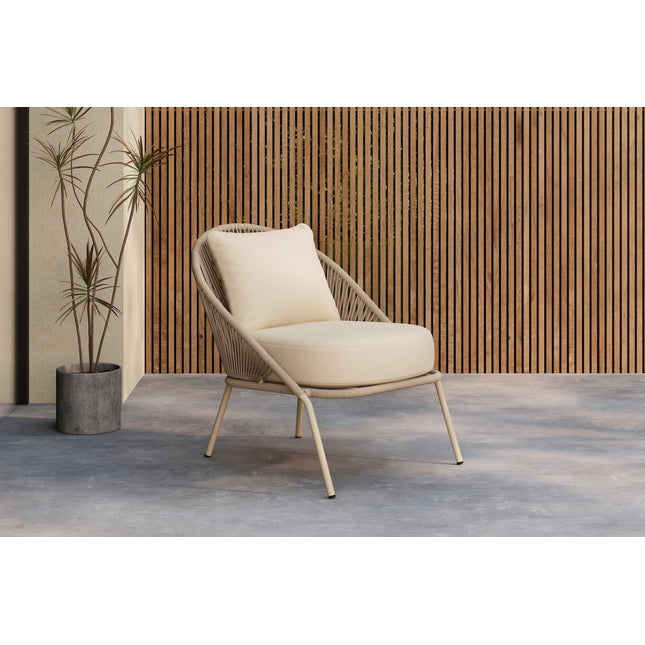 Lindos lepotuoli Beige/Beige - KalusteDuo_Huonekaluliike_Nojatuoli ulkokäyttöön