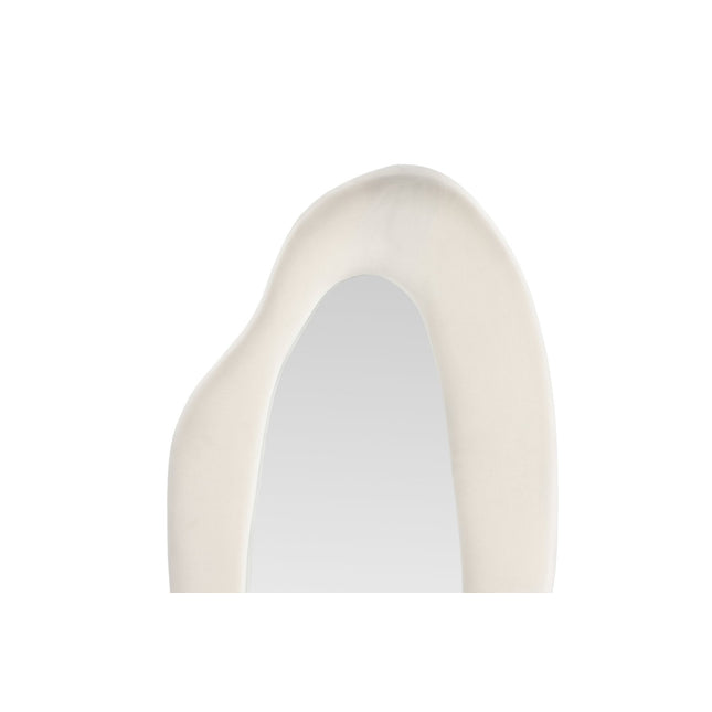 Louisville peili 66x185 cm - MDF ja beige kangas / kirkas lasi - KalusteDuo_Huonekaluliike_Peili
