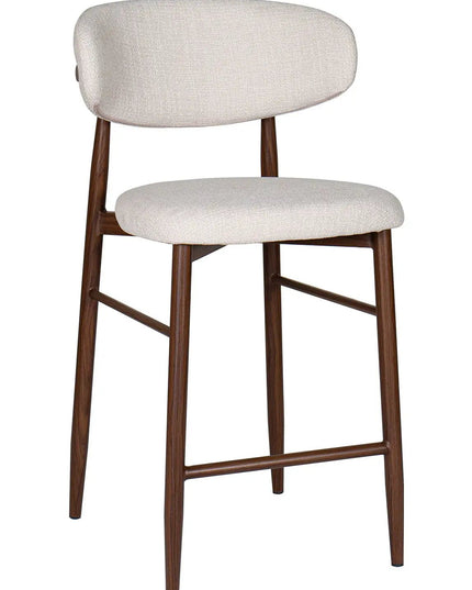 Lulu Baarituoli - vaalea beige/ pähkinä - KalusteDuo_Huonekaluliike_Baarituoli
