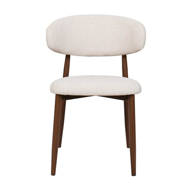 Lulu ruokatuoli - beige / pähkinä - KalusteDuo_Huonekaluliike_Ruokatuoli