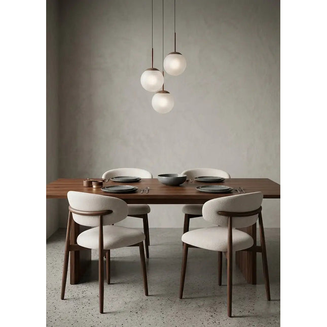 Lulu ruokatuoli - beige / pähkinä - KalusteDuo_Huonekaluliike_Ruokatuoli