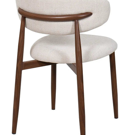 Lulu ruokatuoli - beige / pähkinä - KalusteDuo_Huonekaluliike_Ruokatuoli