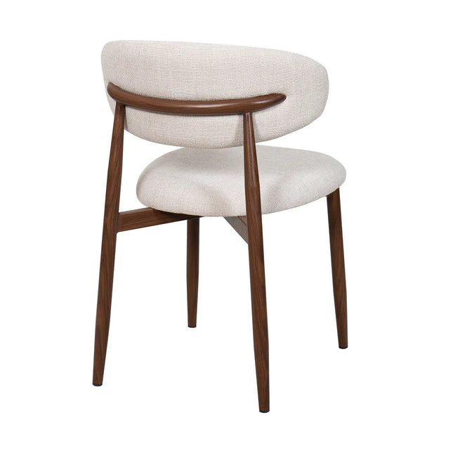 Lulu ruokatuoli - beige / pähkinä - KalusteDuo_Huonekaluliike_Ruokatuoli