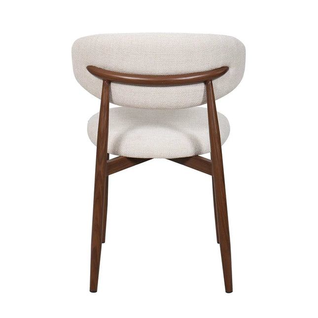 Lulu ruokatuoli - beige / pähkinä - KalusteDuo_Huonekaluliike_Ruokatuoli