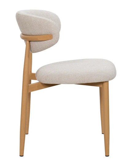 Lulu ruokatuoli - vaalea beige / tammi - KalusteDuo_Huonekaluliike_Ruokatuoli
