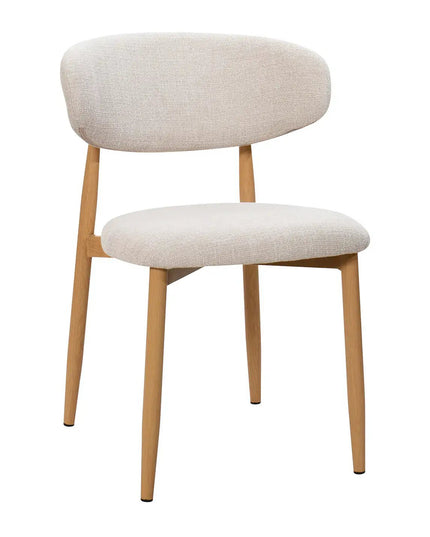 Lulu ruokatuoli - vaalea beige / tammi - KalusteDuo_Huonekaluliike_Ruokatuoli