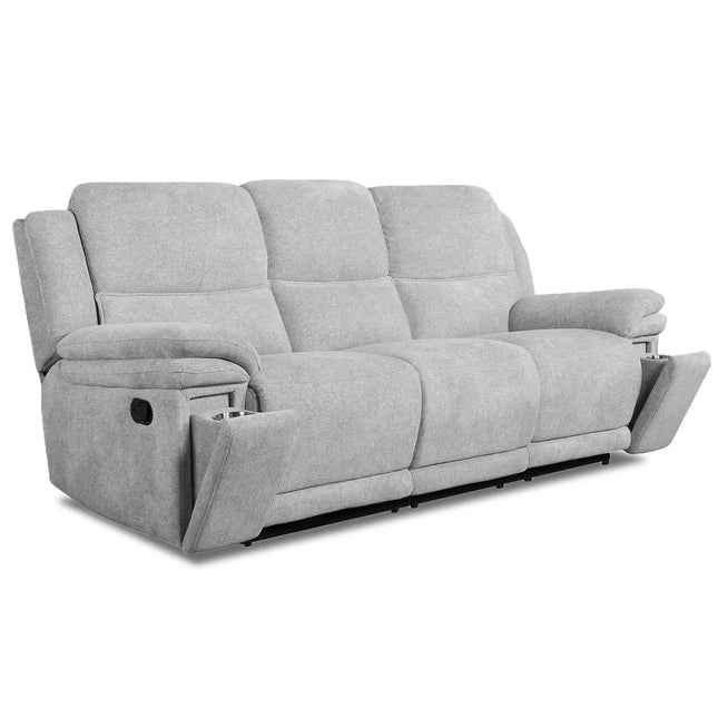 Madeira 3‑istuttava recliner‑sohva – harmaa - KalusteDuo_Huonekaluliike_recliner sohva