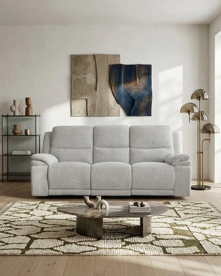 Madeira 3‑istuttava recliner‑sohva – harmaa - KalusteDuo_Huonekaluliike_recliner sohva