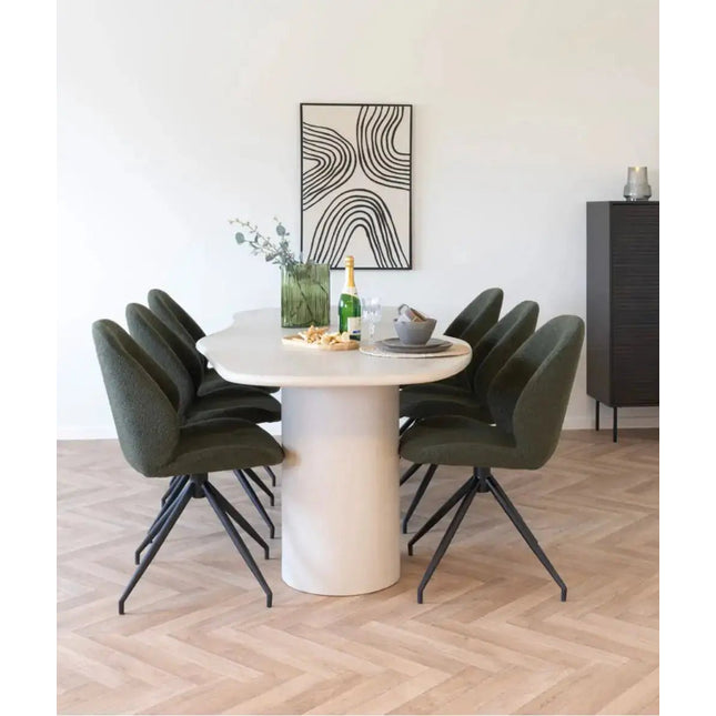 Maranola Ruokapöytä Sementtipinnalla 200/240x96 cm - KalusteDuo_Huonekaluliike_Ruokapöytä