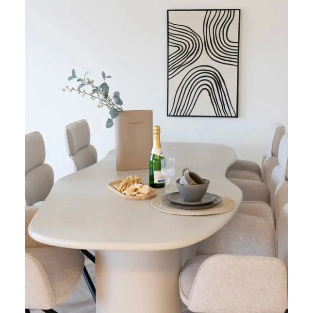  Maranola Ruokapöytä Sementtipinnalla 200/240x96 cm Ruokapöytä ec8633-2.myshopify.com keittiön kalusteet, keittiön sisustus, Ruokapöydät