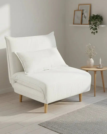 Milla nojatuolisänky valkoinen – 88 cm vuodetuoli - KalusteDuo_Huonekaluliike_vuodetuoli