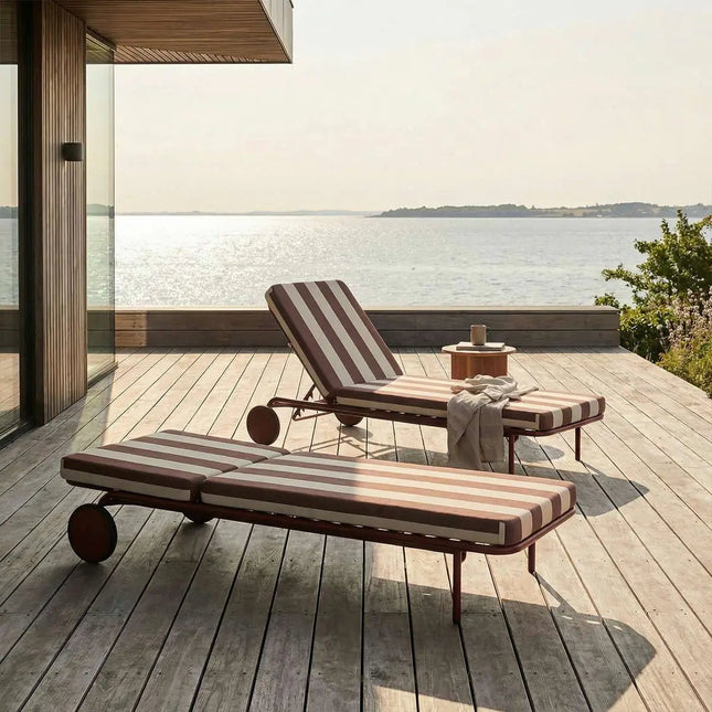 Mollis Sunbed Chestnut - aurinkosänky ulkokäyttöön - KalusteDuo_Huonekaluliike_Aurinkovuode