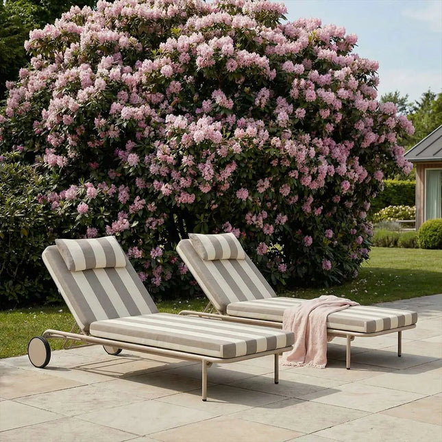 Mollis Sunbed Taupe - aurinkosänky ulkokäyttöön - KalusteDuo_Huonekaluliike_Aurinkovuode