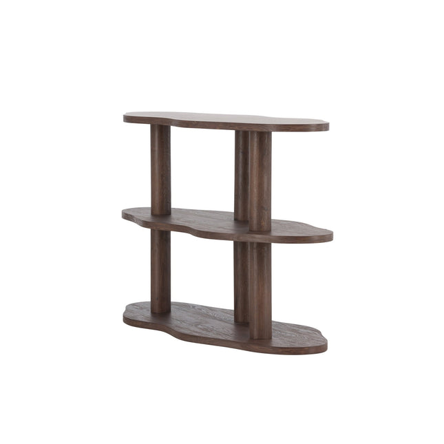 Moln hylly 120x45x75 cm - MDF ja mokka 3D-paperi - KalusteDuo_Huonekaluliike_Säilytyskaluste