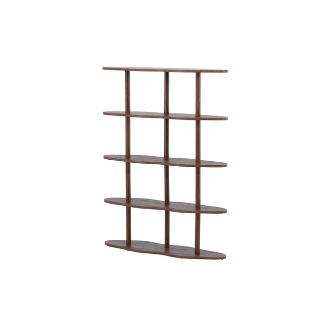 Moln kirjahylly 105x30x140 cm - MDF ja mokka 3D-paperi - KalusteDuo_Huonekaluliike_Säilytyskaluste