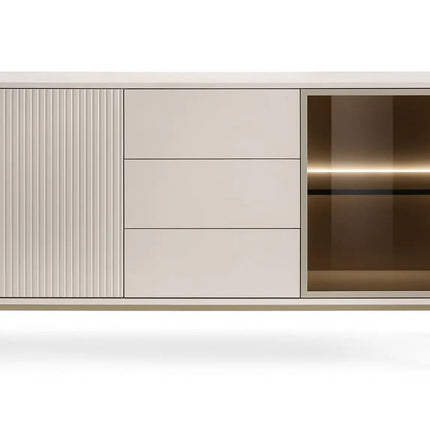 Mona 2 senkki 154 cm - LED‑valaistuksella - KalusteDuo_Huonekaluliike_Senkki