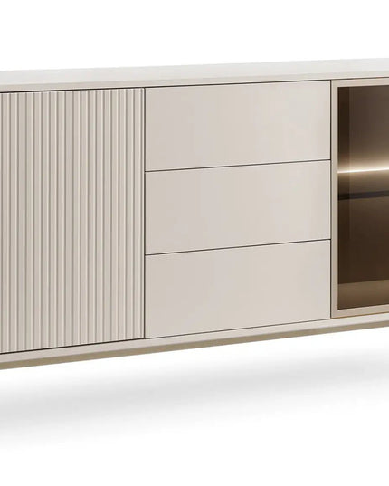 Mona 2 senkki 154 cm - LED‑valaistuksella - KalusteDuo_Huonekaluliike_Senkki