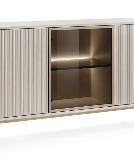 Mona senkki 154 cm - kashmir LED‑valaistuksella - KalusteDuo_Huonekaluliike_Senkki