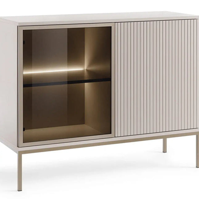 Mona‑senkki 104 cm - kashmir LED‑valaistuksella - KalusteDuo_Huonekaluliike_Senkki