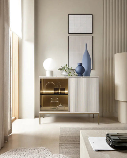 Mona‑senkki 104 cm - kashmir LED‑valaistuksella - KalusteDuo_Huonekaluliike_Senkki