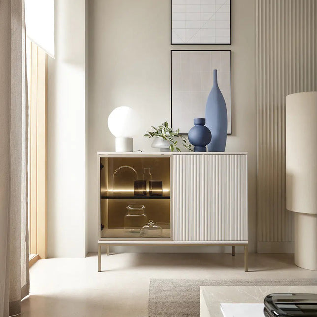 Mona‑senkki 104 cm - kashmir LED‑valaistuksella - KalusteDuo_Huonekaluliike_Senkki