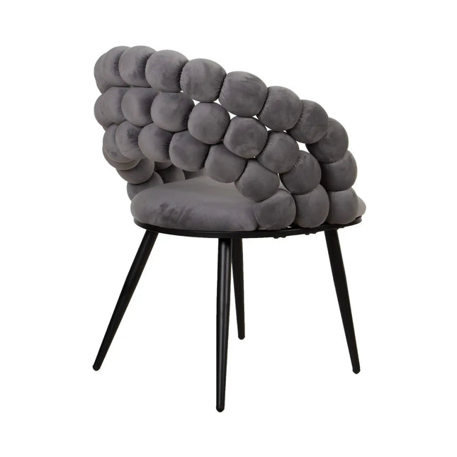 Mondo tuoli - harmaa sametti - KalusteDuo_Huonekaluliike_Ruokatuoli